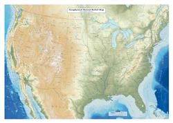 3D US Map – Geophysical Version 0045